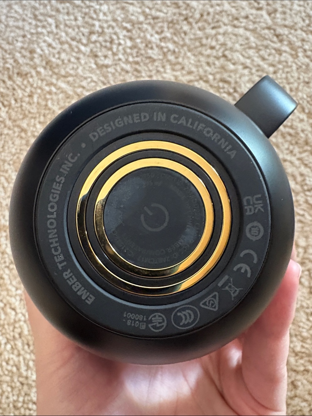 Ember Black Temperature Control Mug with Charging Coaster - Picture 9 of 10
